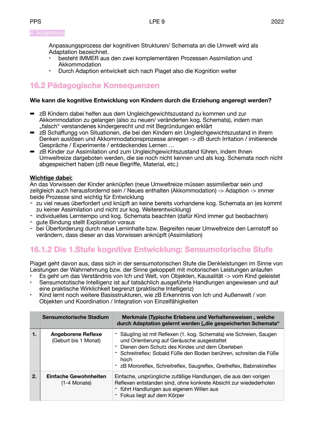 PPS
LPE 9
Grundlagen der Entwicklungspsychologie
15.1.1 Der Begriff ,,Entwicklung"
Unter Entwicklung versteht man relativ überdauernde (also