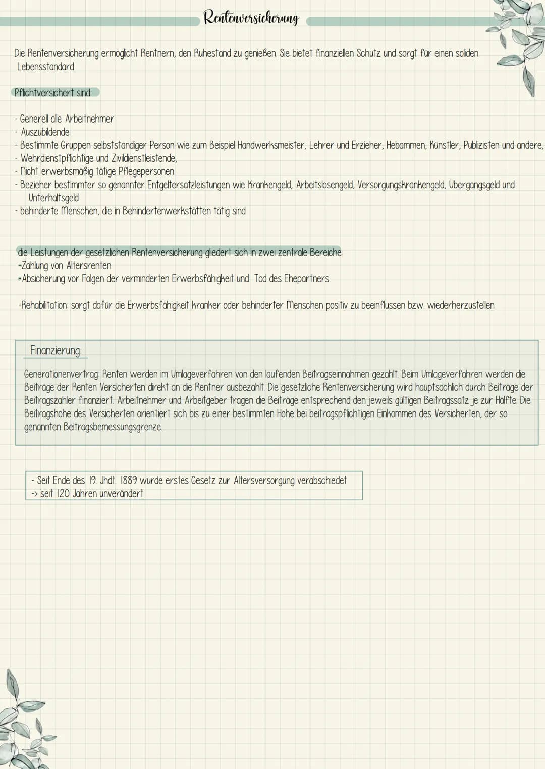 Rentenversicherung
Die Rentenversicherung ermöglicht Rentnern, den Ruhestand zu genießen Sie bietet finanziellen Schutz und sorgt für einen 