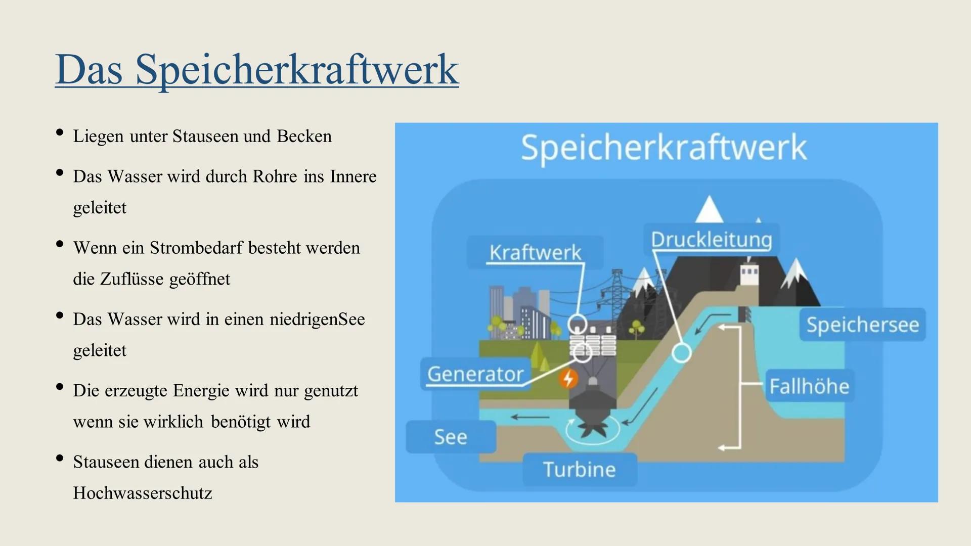 # Wasserkraft

Beschreibung, Entwicklung und

Vor- Nachteil

Hanna & Finja # Inhaltsverzeichnis

•	Allgemeines
•	Das Pumpenkraftwerk
•	Das S