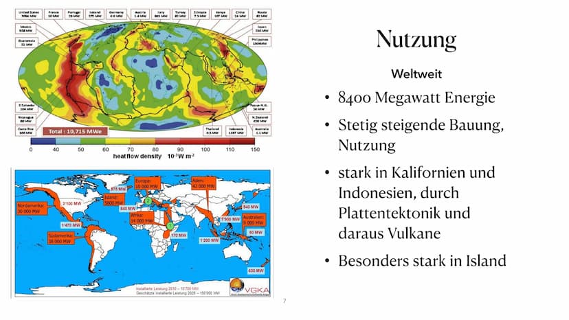 Geothermie ●
●
●
●
• Vor- Nachteile
Zukunftsperspektiven
●
Entstehung
Gewinnung der Energie
Nutzung Deutschland und Weltweit
Raumbeispiel Is