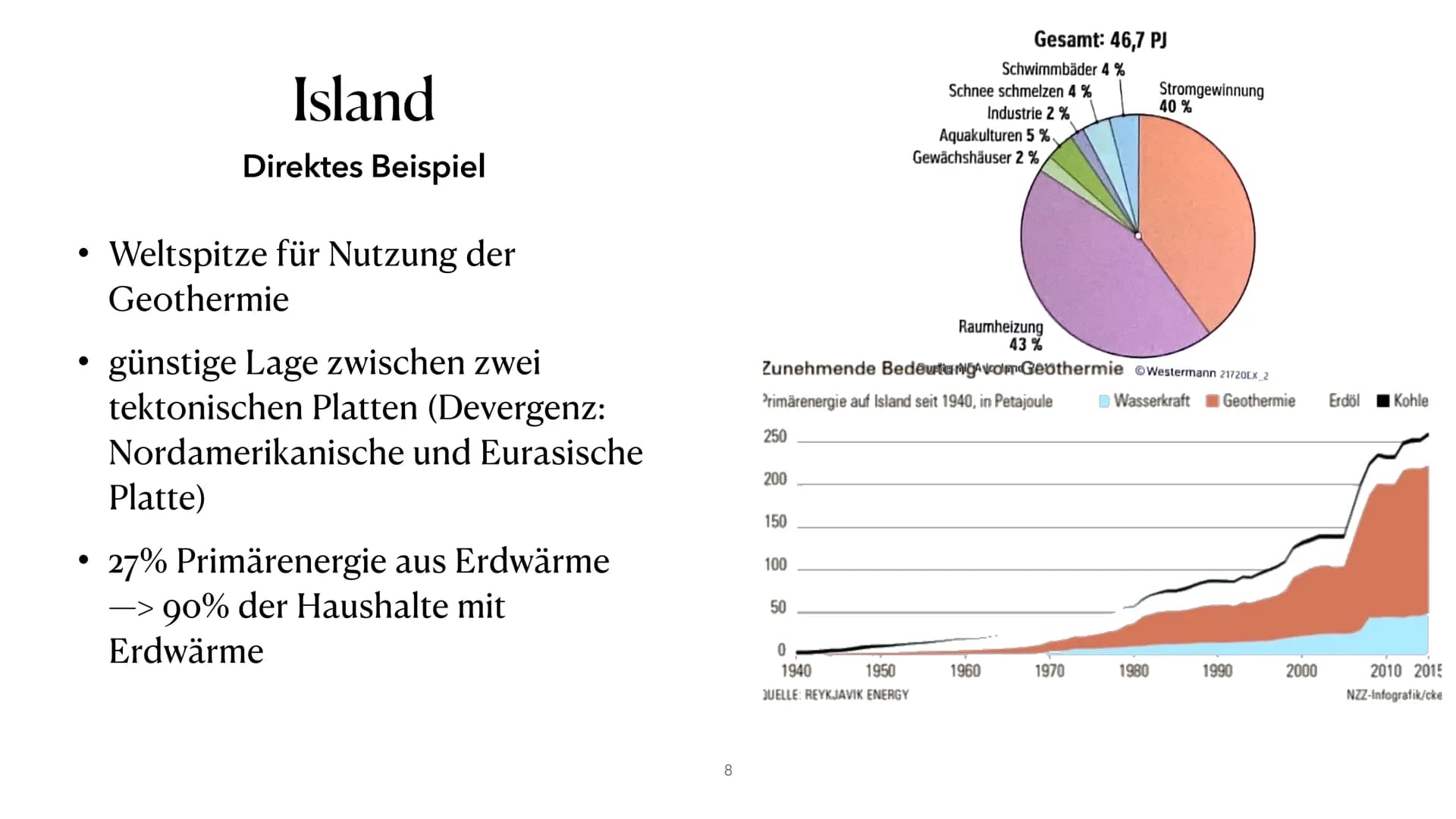 Geothermie ●
●
●
●
• Vor- Nachteile
Zukunftsperspektiven
●
Entstehung
Gewinnung der Energie
Nutzung Deutschland und Weltweit
Raumbeispiel Is