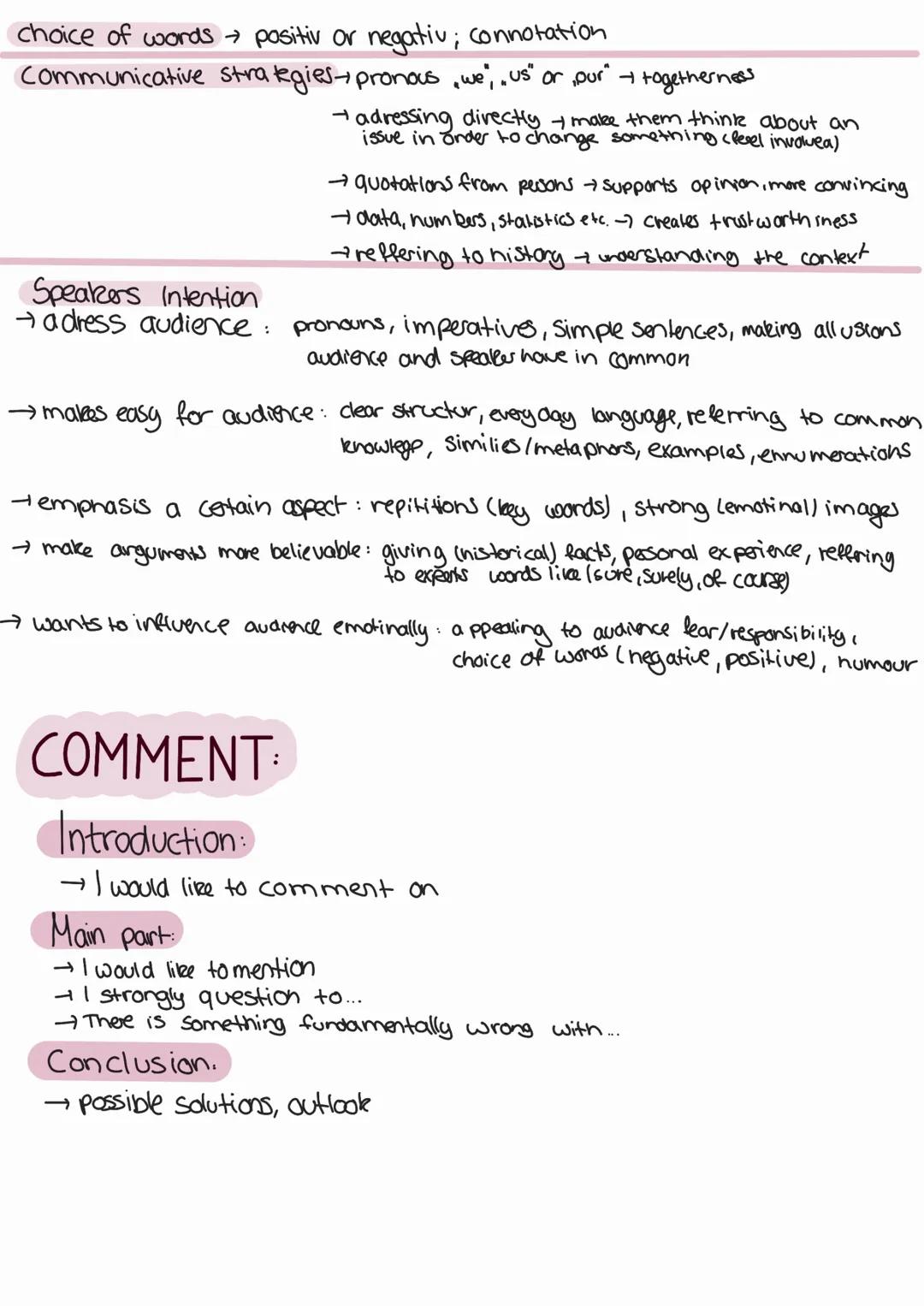 # SPEECH ANALYSIS

INTRODUCTION:

examples:

The speeon "..." given by.... in... on... deals with ....

→... wants to point out that...

SUM