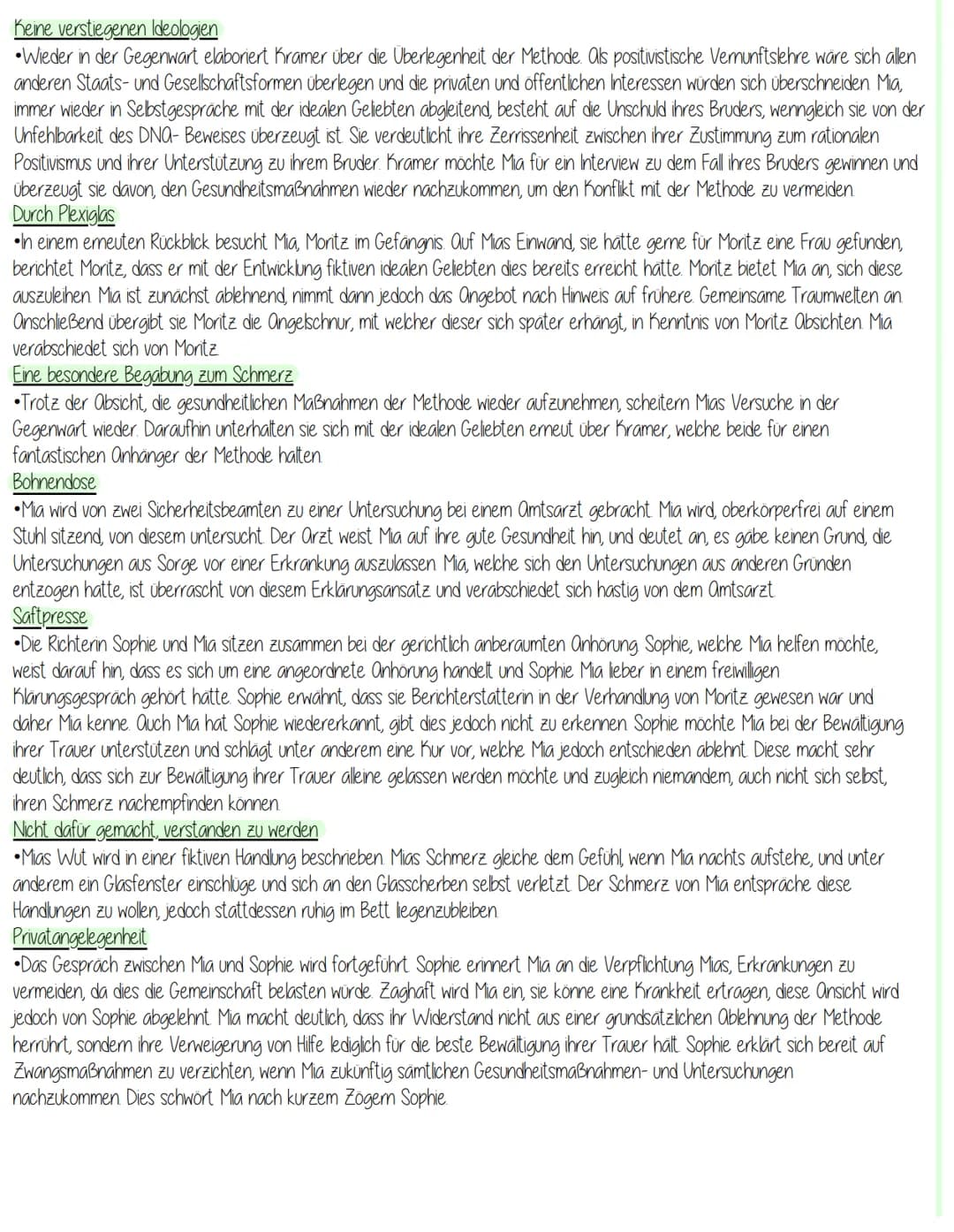 Juli Zeh - Corpus Delicti Ein Prozess
Zusammenfassung:
Das Vorwort
• aus Schrift von Heinrich Kramer -> Gesundheit als höchstes Ziel des Men