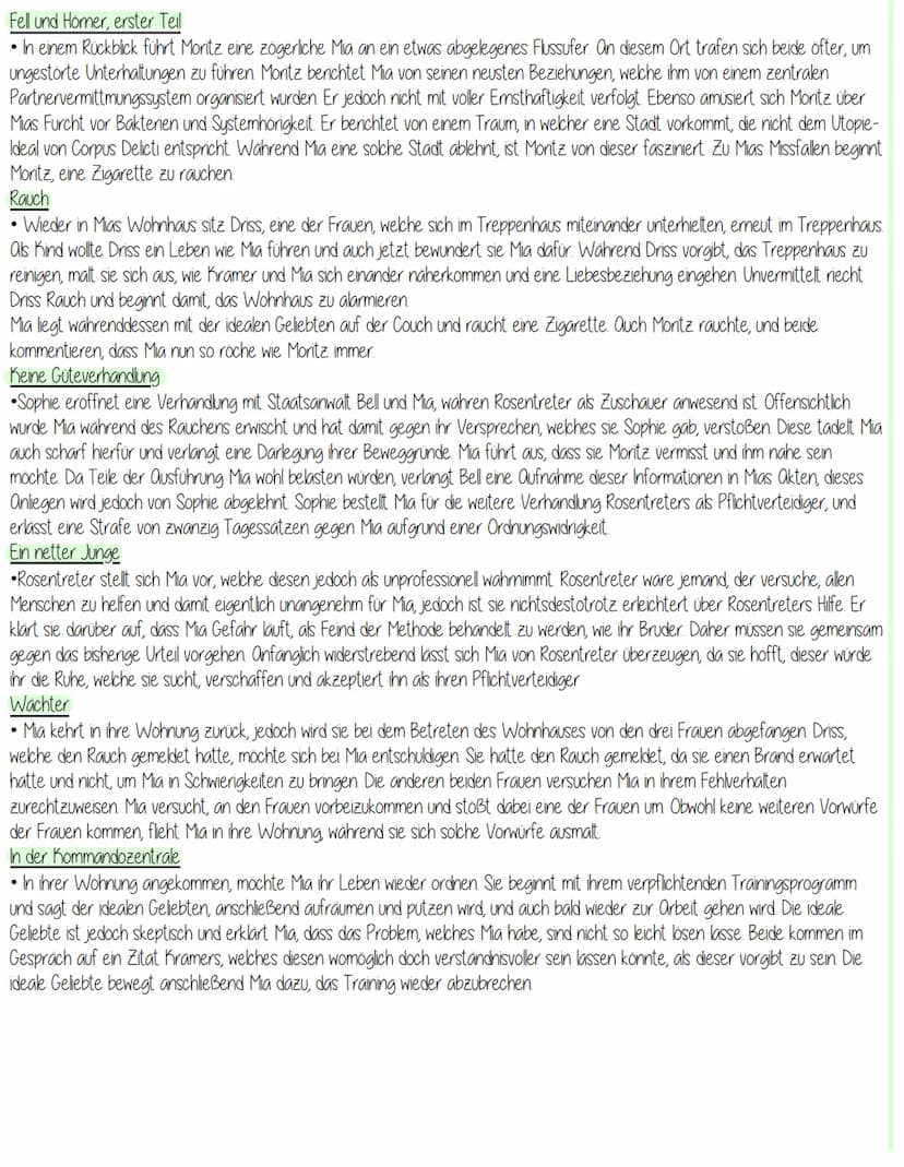 Juli Zeh - Corpus Delicti Ein Prozess
Zusammenfassung:
Das Vorwort
• aus Schrift von Heinrich Kramer -> Gesundheit als höchstes Ziel des Men
