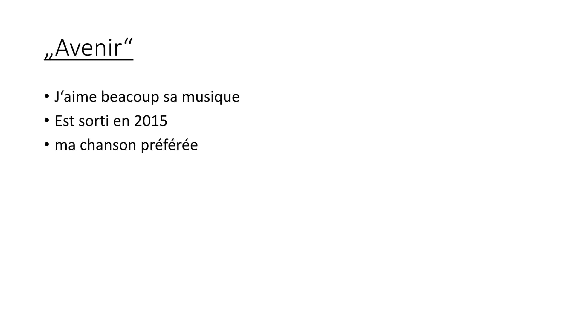 Französisch mündliche Prüfung
Bonjour et bienvenue dans ma présentation. Aujourd'hui je vous presente la chanteuse
Louane. Je vais d'abord v