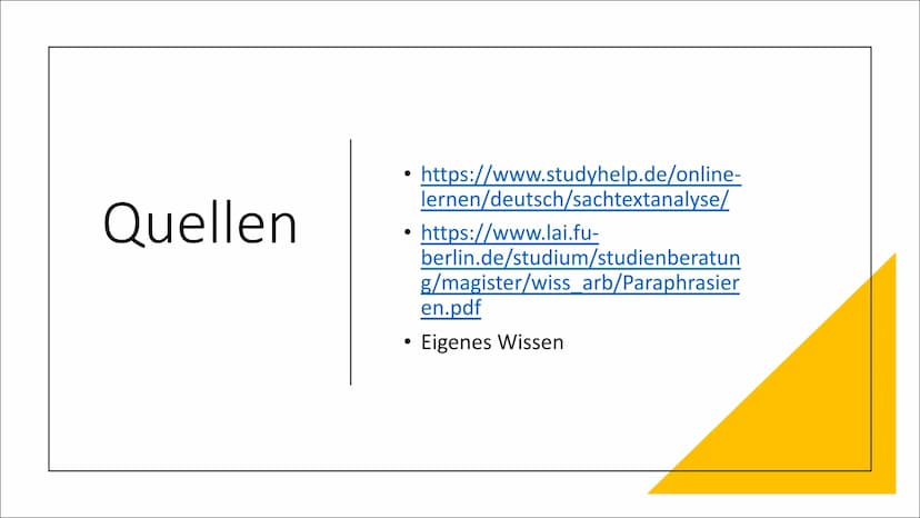 Sachtext Analyse Gliederung
der
Präsentation
●
●
●
Was sind eigentlich Sachtexte ?
Die einzelnen Schritte zu einer
Analyse
Formulierungshilf