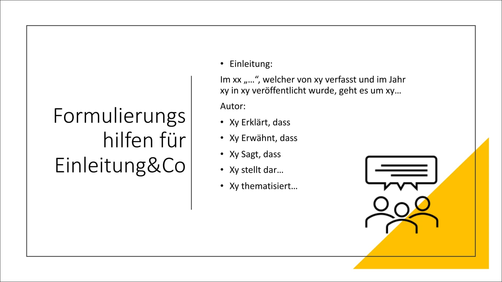 Sachtext Analyse Gliederung
der
Präsentation
●
●
●
Was sind eigentlich Sachtexte ?
Die einzelnen Schritte zu einer
Analyse
Formulierungshilf