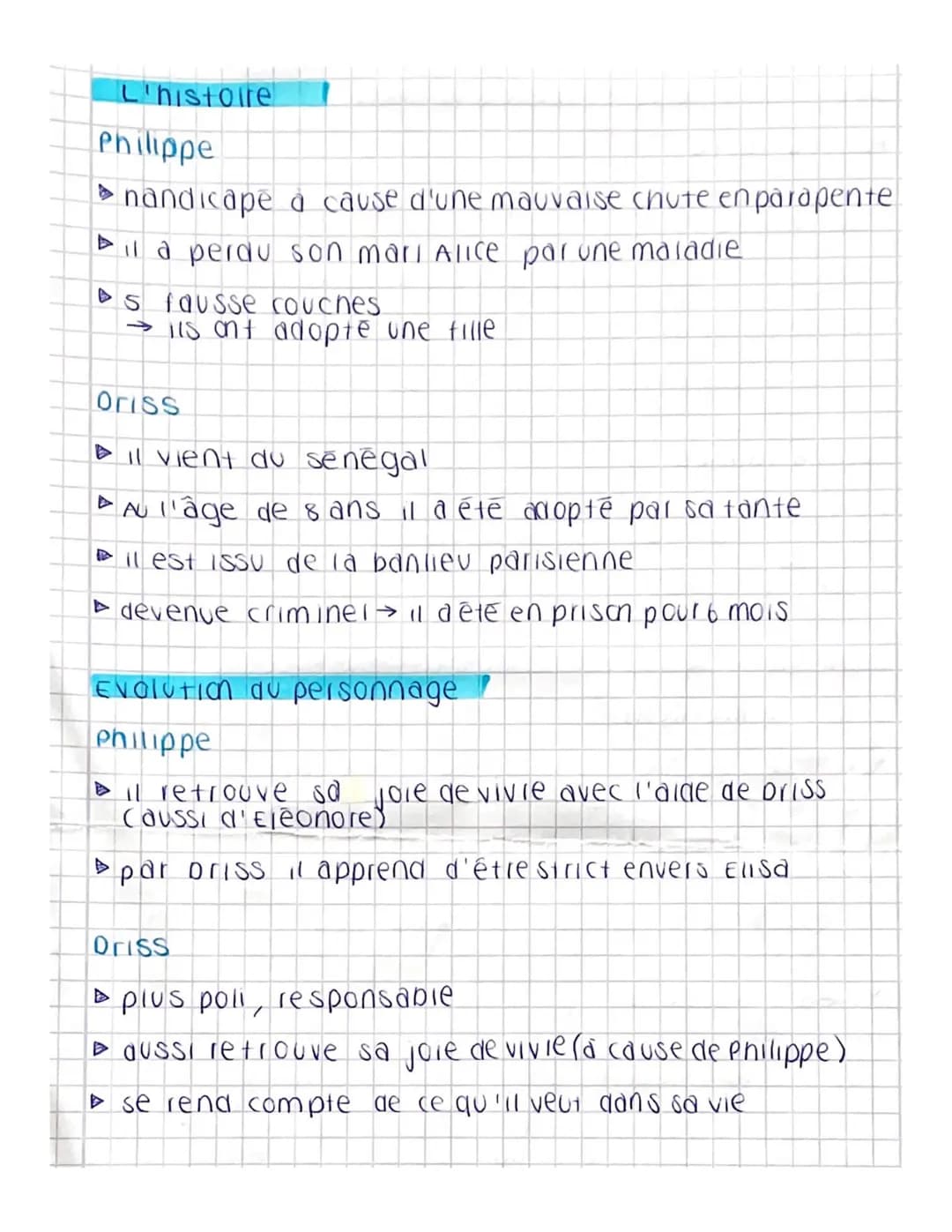 LES INTOUCHABLES
Les thèmes abordes dans le film
►'amitié
Les différentes couches sociales.
▸ I'handicap (dans la société)
▸ les banlieus / 