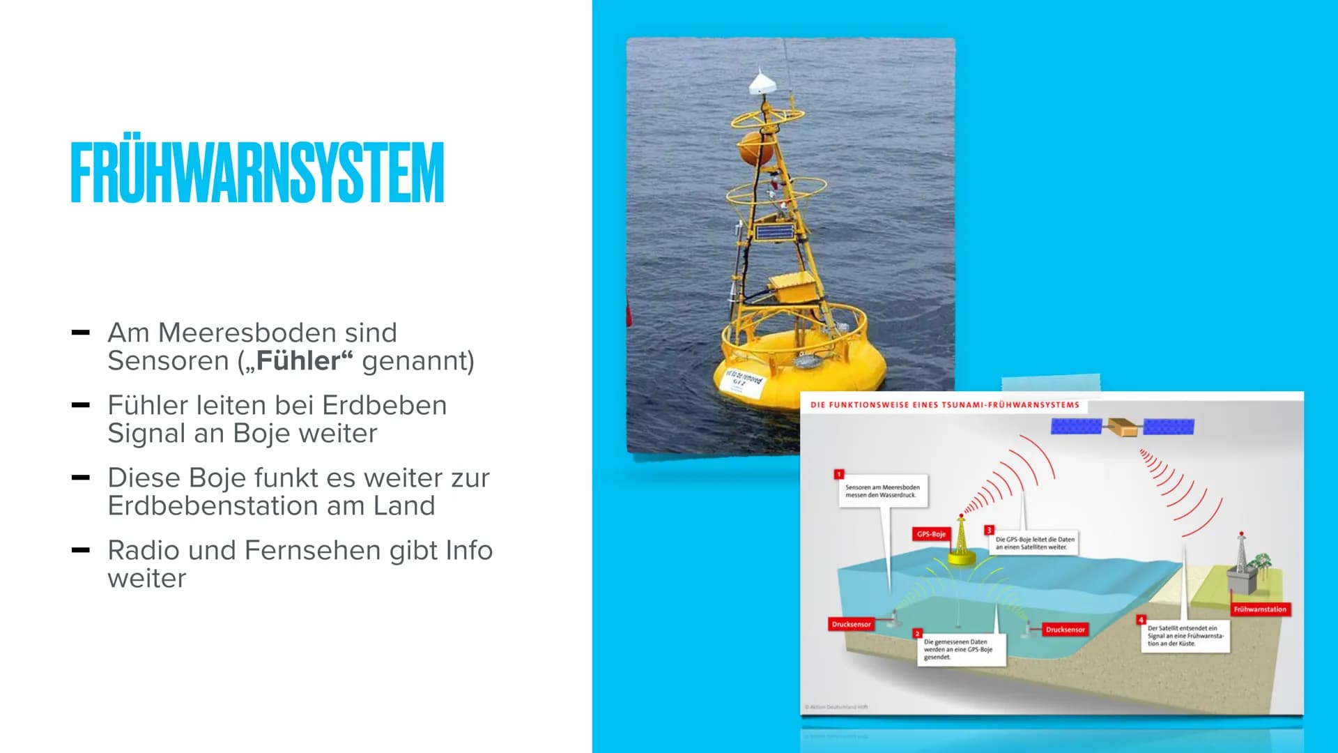 TSUNAMIS INHALTSVERZEICHNIS
-
—
-
—
Was sind Tsunamis ?
Wie entstehen sie ?
Video zur genaueren Erläuterung
Wo entstehen sie?
Das Frühwarnsy