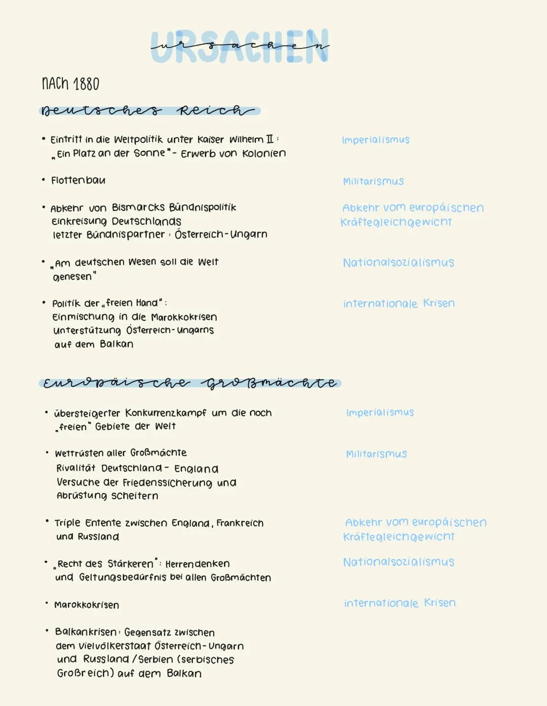Geschichte
1. WR NACH 1880
Deutsches Reich
• Eintritt in die Weltpolitik unter Kaiser Wilhelm II:
Ein Platz an der Sonne"- Erwerb von Koloni