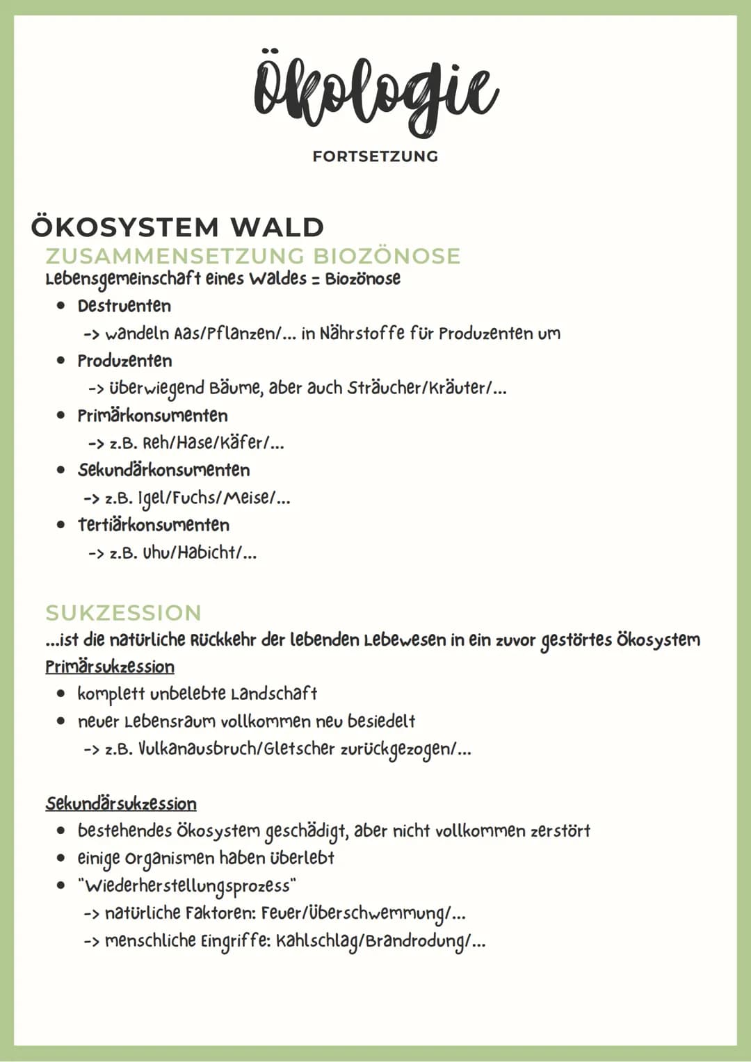 BIOLOGIC
ABITUR
2023 علهم لمام
Abiotische-& Biotische Faktoren
Abiotische Faktoren:
->
> physikalische & chemische Faktoren der unbelebten U