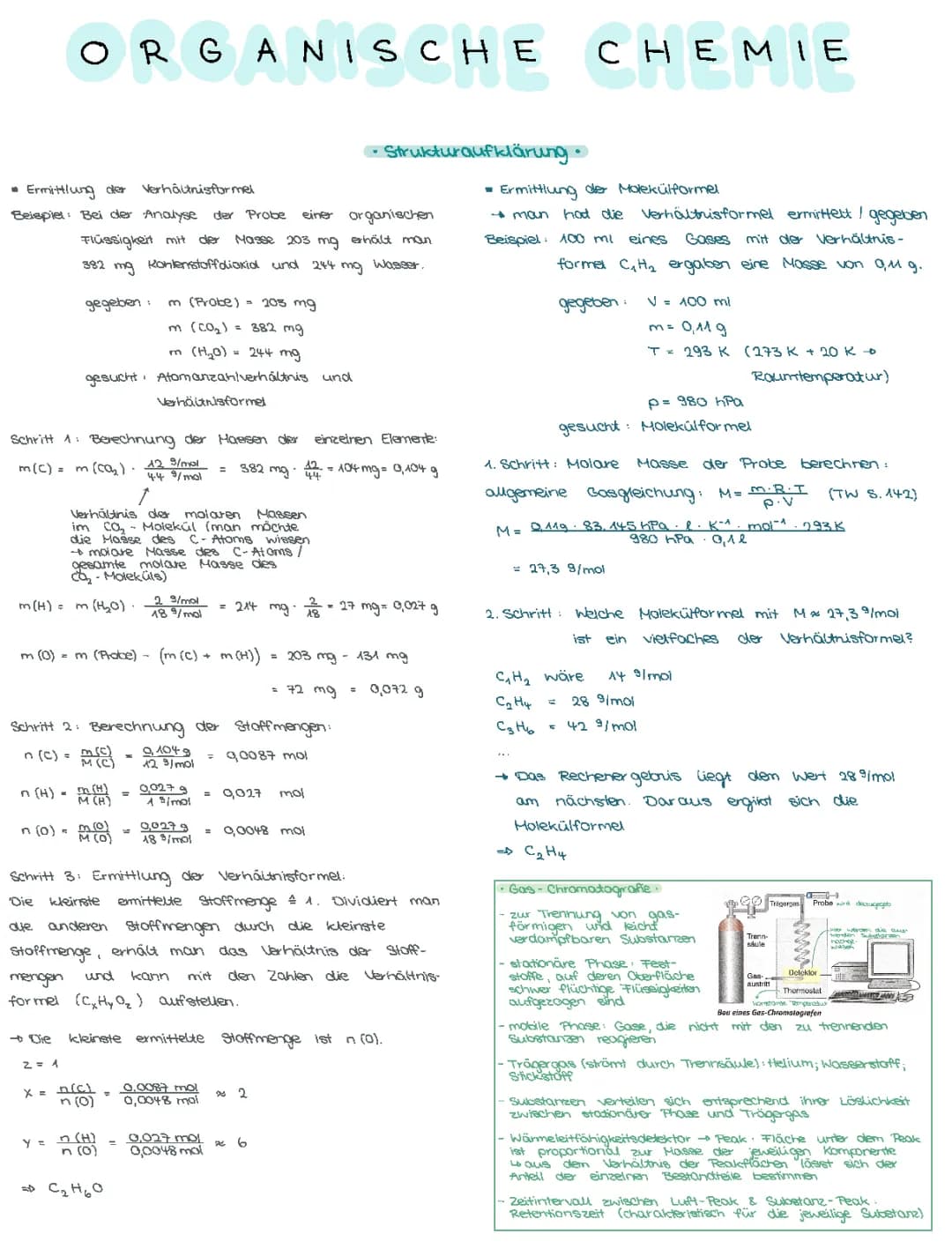 Verhältnisformel und Gaschromatographie einfach erklärt: Spaß mit Chemie!