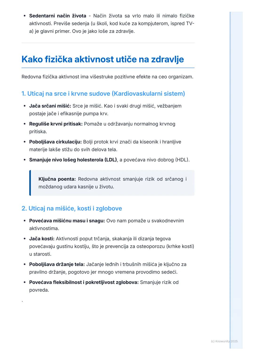 # Značaj fizičke aktivnosti za
zdravlje

Uvod u značaj fizičke aktivnosti

Fizička aktivnost nije samo igranje sporta ili odlazak u teretanu