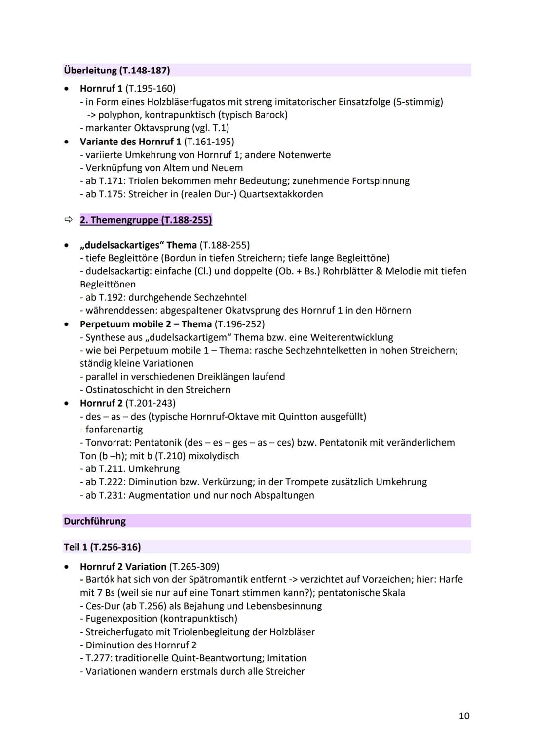 Bartók - Konzert für Orchester
1. Satz
Die langsame Einleitung
● ,,Material-Pool" für den anschließenden Teil
● Motiv 1: T.1-6/12-16 / 22-28