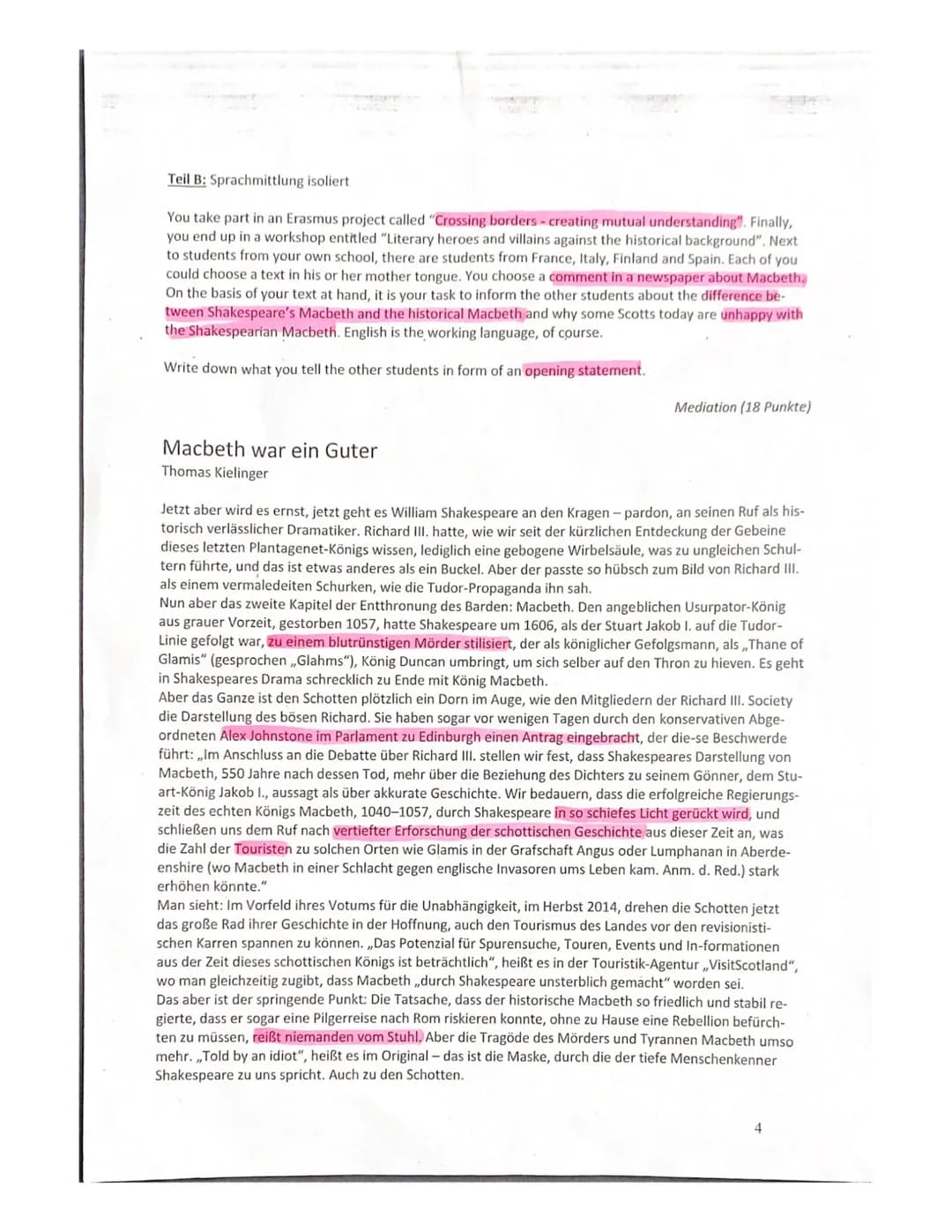 Leistungskurs Englisch
Jahrgangsstufe Q2
Vorabitur Klausur Vorschlag Nr 21
Name: Amy Trieschmann
Simile
compare specker
MURSSON
Antithesis
m
