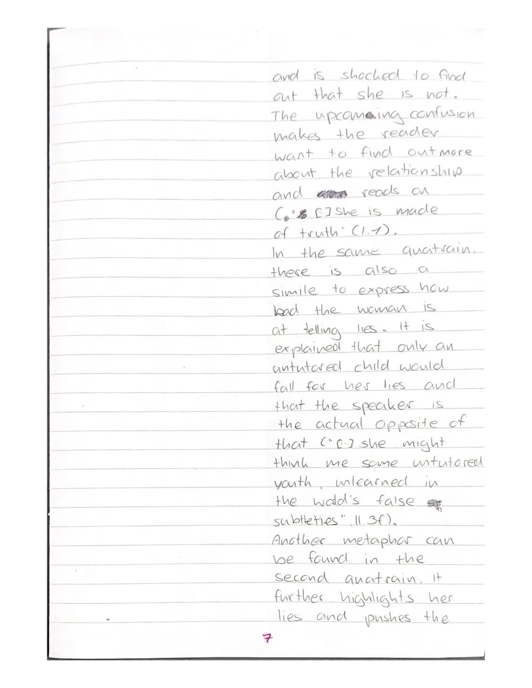 Leistungskurs Englisch
Jahrgangsstufe Q2
Vorabitur Klausur Vorschlag Nr 21
Name: Amy Trieschmann
Simile
compare specker
MURSSON
Antithesis
m