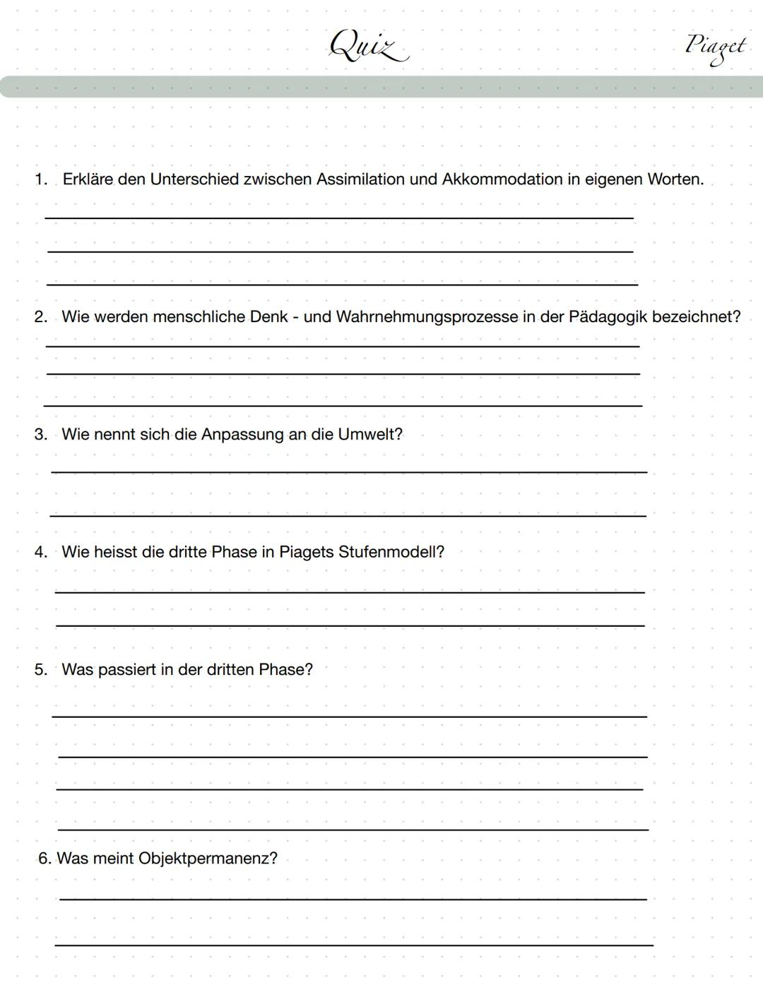 Grundannahmen:
Das (Klein-) Kind konstruiert sein Weltverständnis
in der selbsttätigen Auseinandersetzung mit der
Umwelt
Kognitive Entwicklu