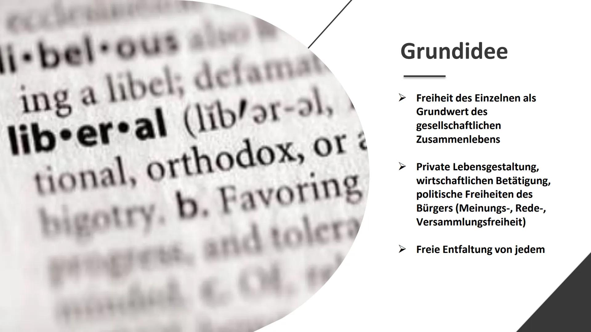 Der Liberalismus
Von Azerin Gliederung
1. Einleitung
➤ Was ist der Liberalismus ?
2. Hauptteil
Grundidee
Entstehung
Verschiedene Formen (3)
