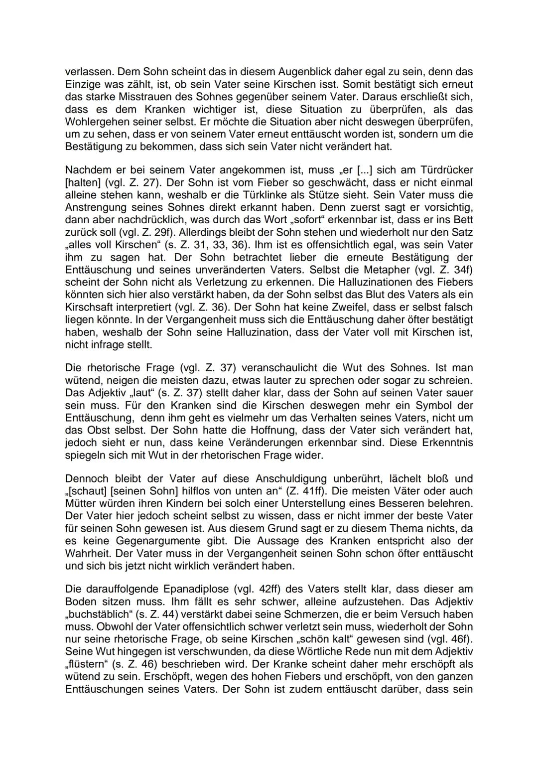 Interpretation der Kurzgeschichte ,,Die Kirschen" (Wolfgang Borchert)
Kennst du das auch? Du wirst immer wieder von derselben Person enttäus