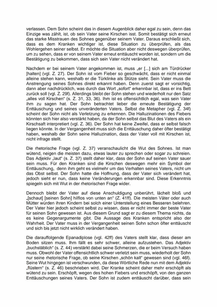 Interpretation der Kurzgeschichte ,,Die Kirschen" (Wolfgang Borchert)
Kennst du das auch? Du wirst immer wieder von derselben Person enttäus