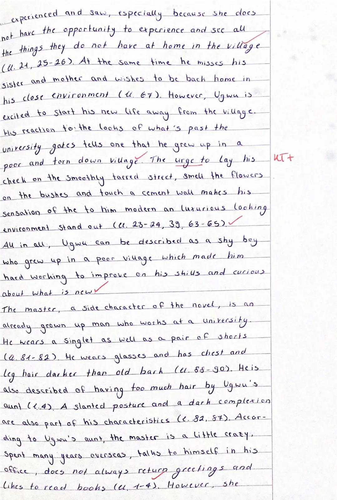 Assignments:

1. Point out the events depicted in the excerpt of the novel. (comprehension) (12)
2. Analyse how Adichie characterises the bo