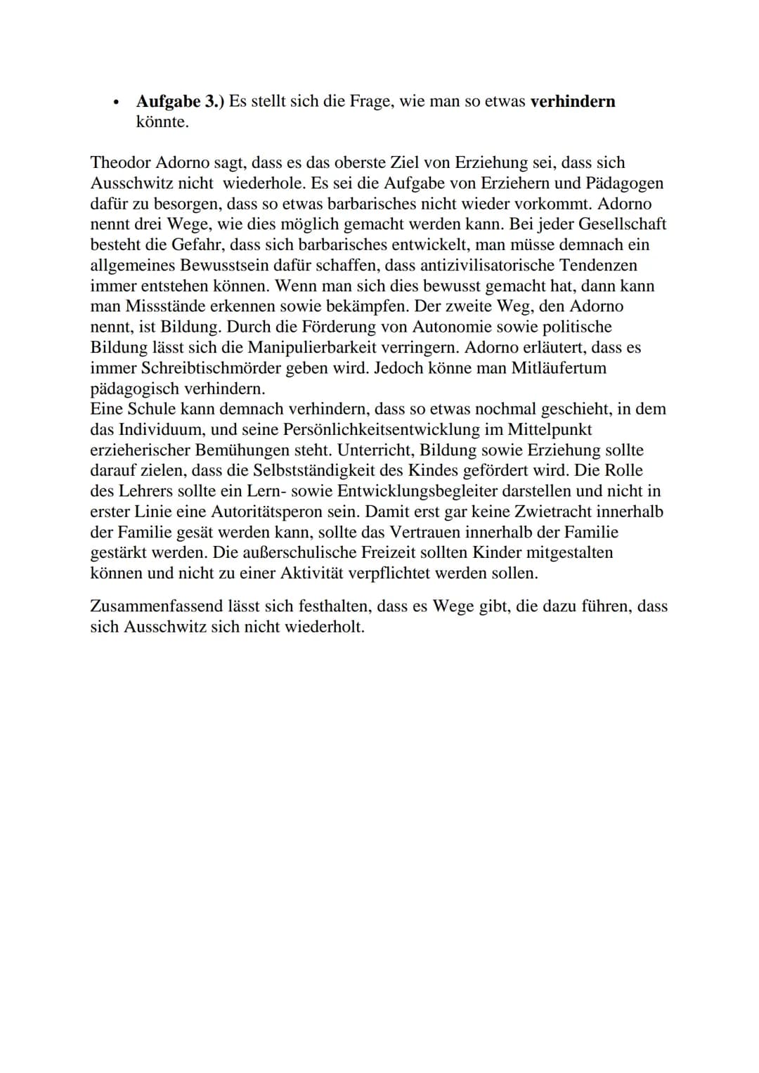 Erziehung im Nationalsozialismus
Vorbereitend auf den zweiten Weltkrieg entwickelten die Nationalsozialisten
unter der Führung Adolf Hitlers
