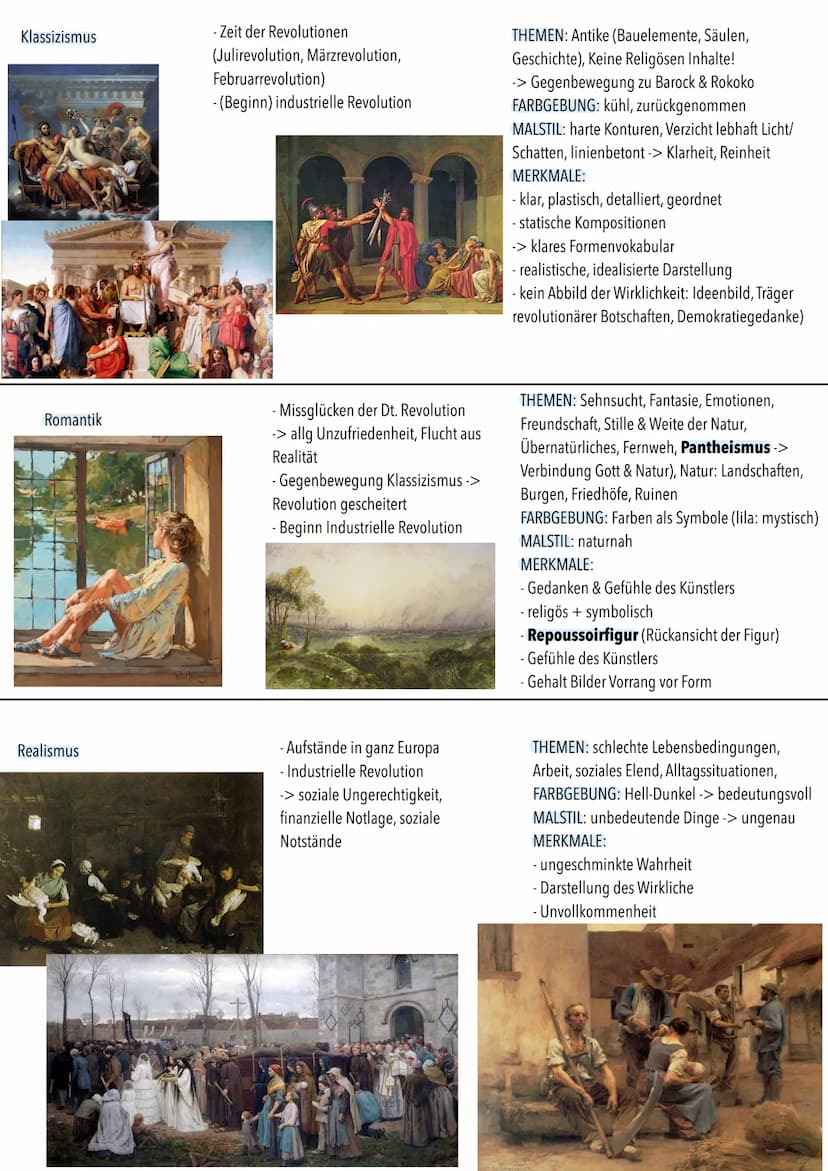Epoche
Renaissance
Barock
Rokoko
Geschichtliche Ereignisse
- Antikenbegeisterung
- Humanismus (Mensch im Zentrum)
- Diesseits orientiert
- A