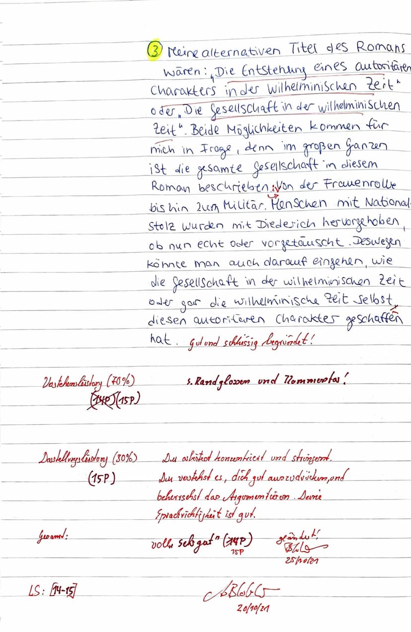 Deutsch Arbet Nr.1 Liza Pfennig. Sie erhöhik
1 & 2
Zum Anfang der Szene beginnt Herr
Göppel, Diederich über die Situation aufzu-
Klären, in 