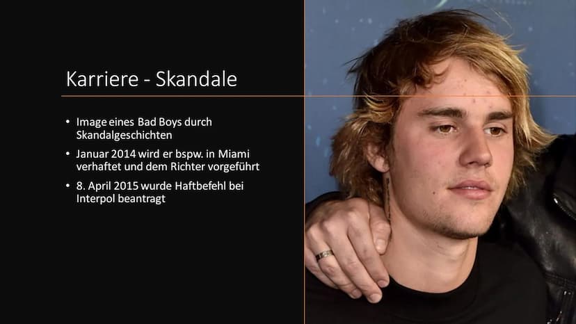 Justin Bieber
ANETA Inhalt
●
●
Justin Bieber
Karriere
Auszeichnungen
Tourneen
Veröffentlichungen
Quellen Justin Bieber
• 1.03.1994 geboren i