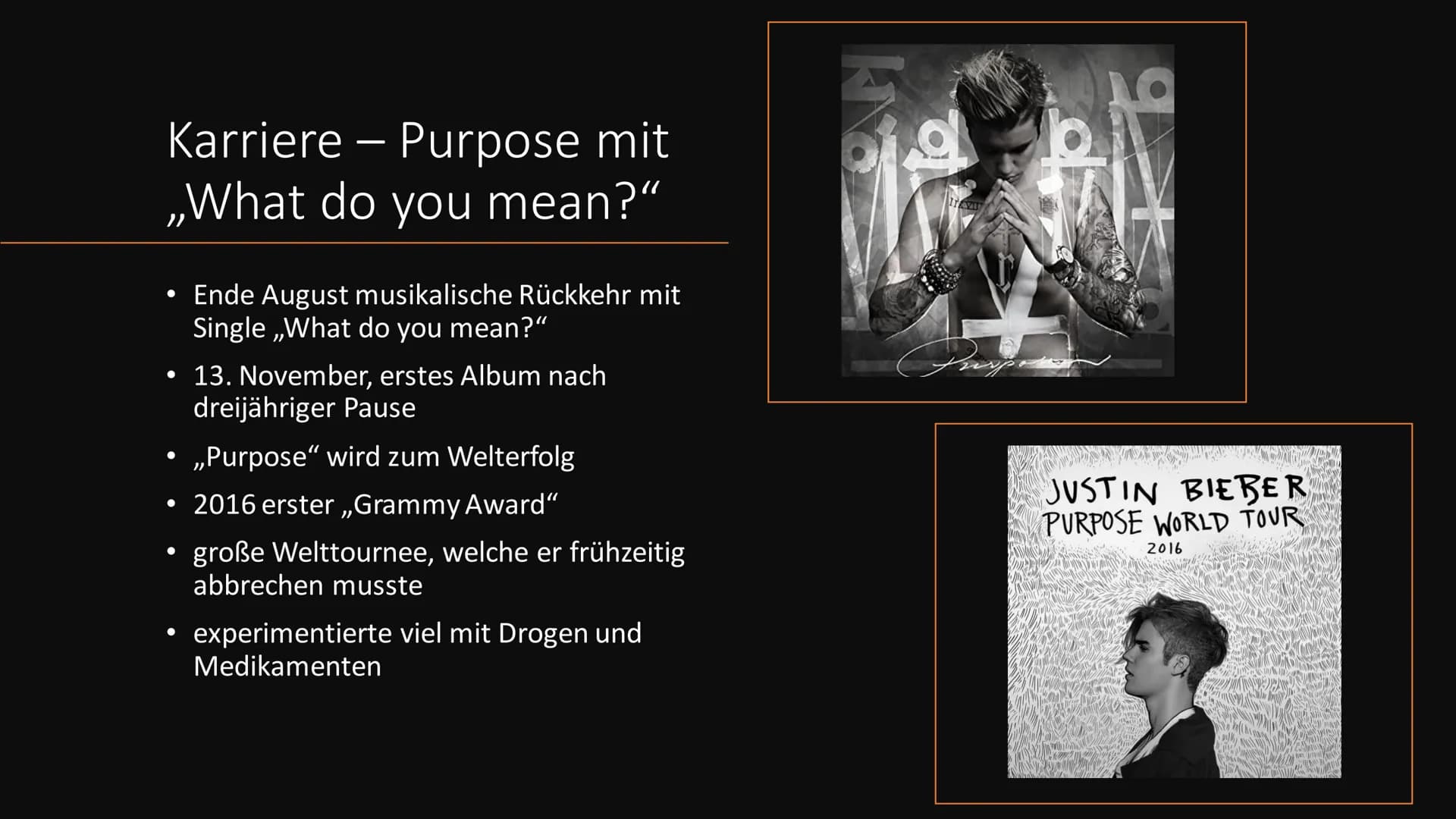 Justin Bieber
ANETA Inhalt
●
●
Justin Bieber
Karriere
Auszeichnungen
Tourneen
Veröffentlichungen
Quellen Justin Bieber
• 1.03.1994 geboren i