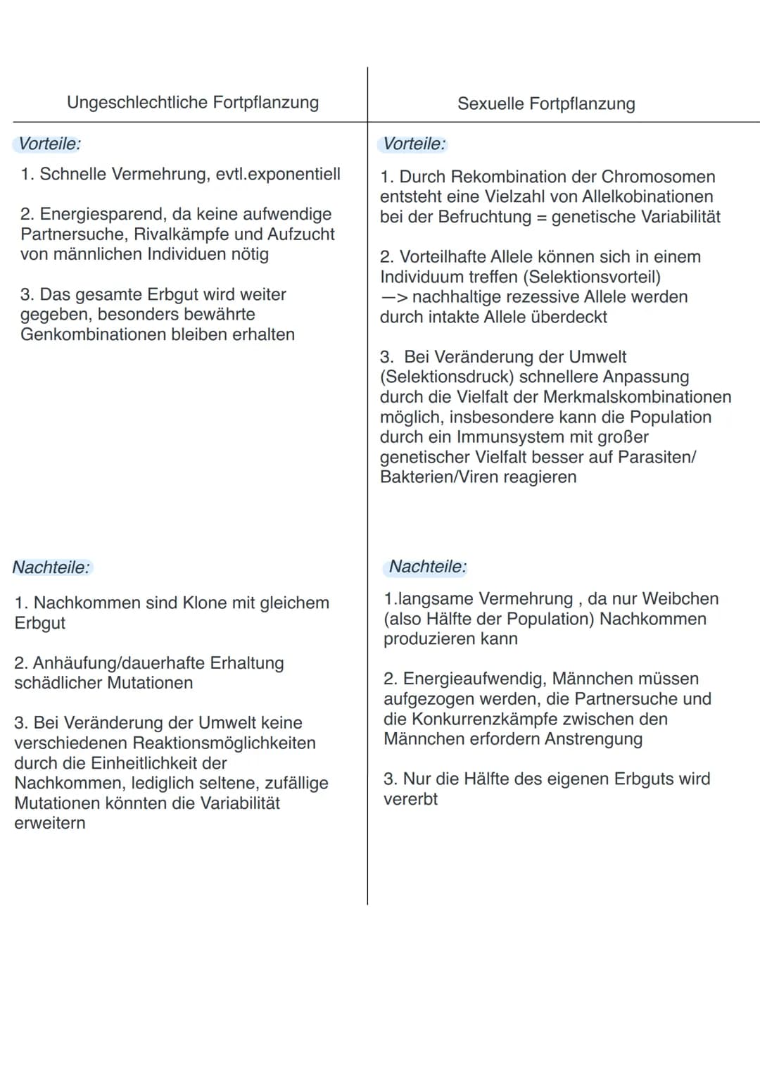 Fortpflanzung und Entwicklung
Aufgabe 1)
Sexuelle Fortpflanzung:
-Fortpflanzung von Eukrayoten (Lebewesen mit Zellkern)
->miteinander versch