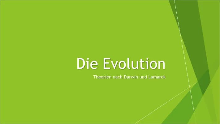 Know Die Evolotionstheorien - Lamarck und Darwin thumbnail