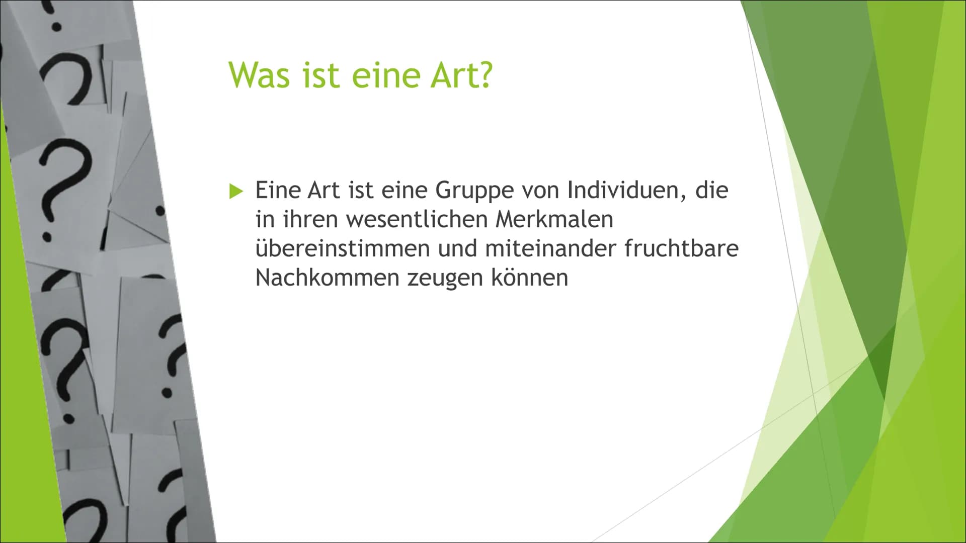 Die Evolution
Theorien nach Darwin und Lamarck Inhaltsverzeichnis
► Theorie der Artkonstanz
Definition: Art
Biographie von Lamarck & Darwin
