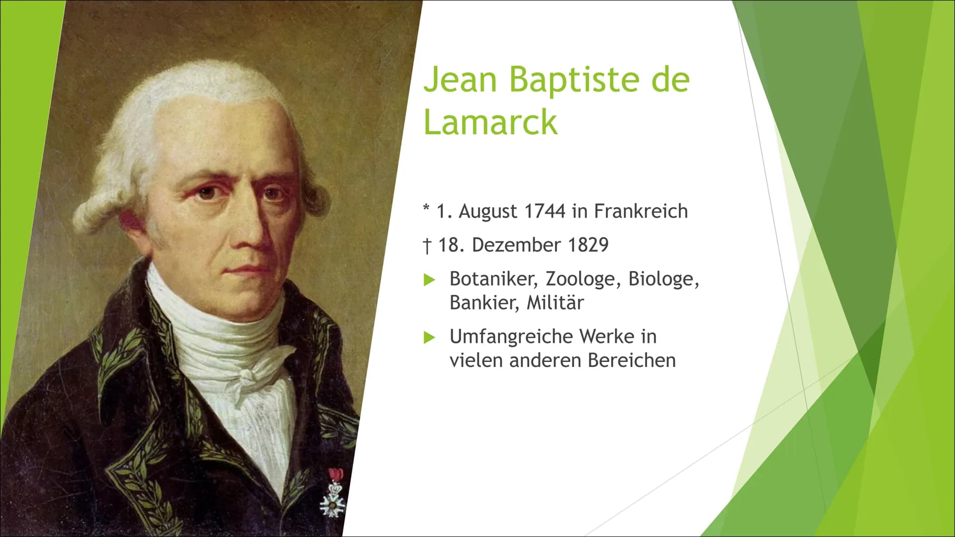 Die Evolution
Theorien nach Darwin und Lamarck Inhaltsverzeichnis
► Theorie der Artkonstanz
Definition: Art
Biographie von Lamarck & Darwin
