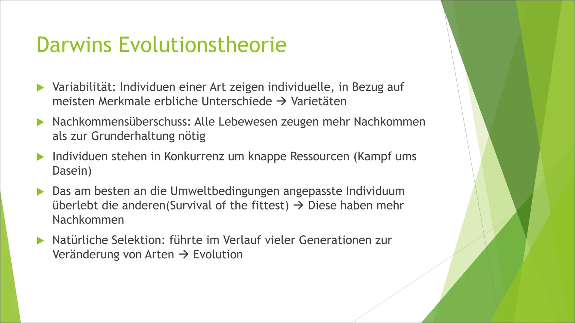 Die Evolution
Theorien nach Darwin und Lamarck Inhaltsverzeichnis
► Theorie der Artkonstanz
Definition: Art
Biographie von Lamarck & Darwin
