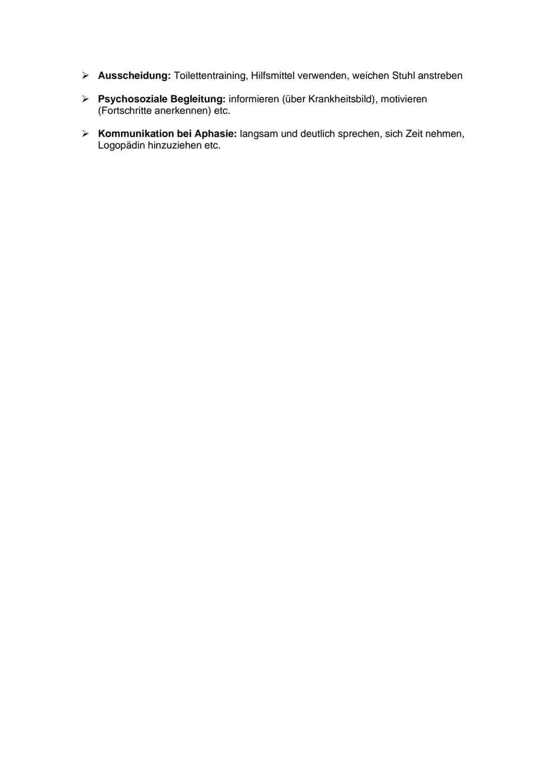 Definition:
Bei einem Schlaganfall treten plötzlich (,,schlagartig") Symptome wie Hemiplegie
(Halbseitenlähmung), Bewegungs-, Sprach- und Be