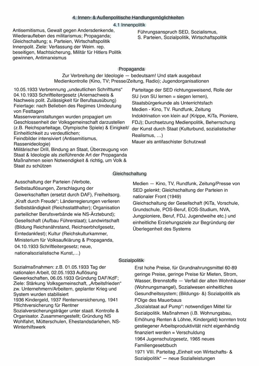 Diktaturenvergleich
NS-Diktatur (Adolf Hitler, NSDAP)
12 Jahre (30.01.1933 bis 02.09.1945
1. zeitliche Dauer
Aus Demokratie, Scheitern der W