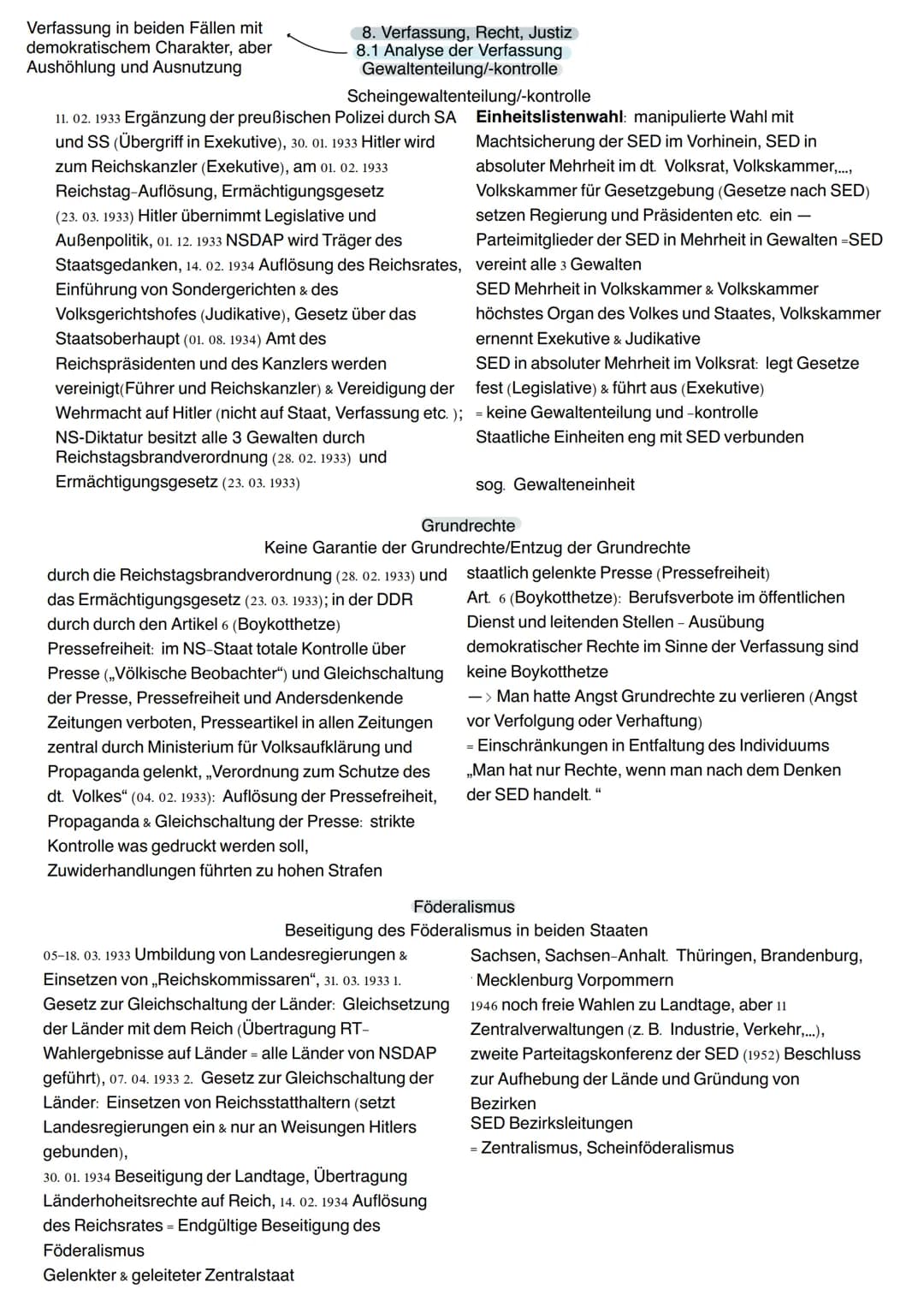 Diktaturenvergleich
NS-Diktatur (Adolf Hitler, NSDAP)
12 Jahre (30.01.1933 bis 02.09.1945
1. zeitliche Dauer
Aus Demokratie, Scheitern der W