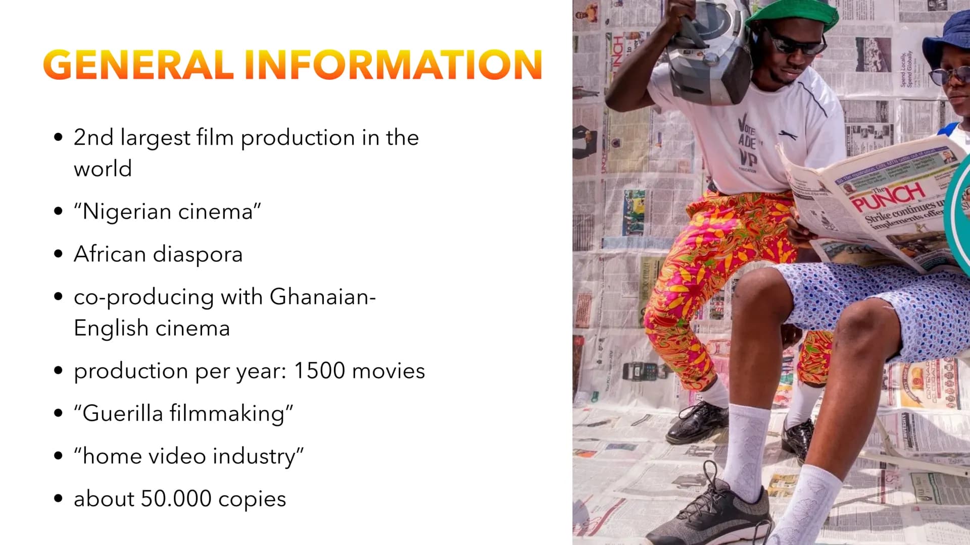 NOLLYWOOD
Englisch LK, Frau Seidel-Hemmler; by Mali Nilles
NOLLYWOOD 01
TABLE OF CONTENTS
02
03
GENERAL PRODUCTION HISTORY
INFORMATION
04
05