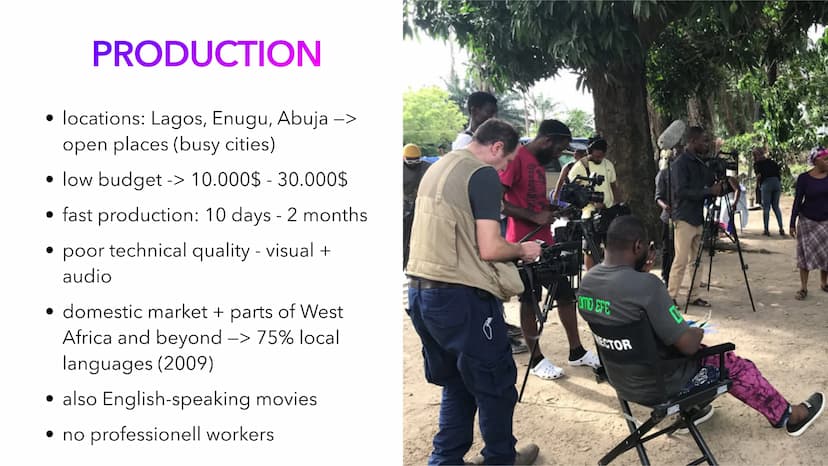 NOLLYWOOD
Englisch LK, Frau Seidel-Hemmler; by Mali Nilles
NOLLYWOOD 01
TABLE OF CONTENTS
02
03
GENERAL PRODUCTION HISTORY
INFORMATION
04
05