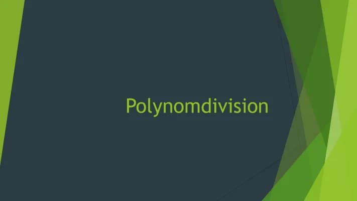 Know Polynomdivision thumbnail