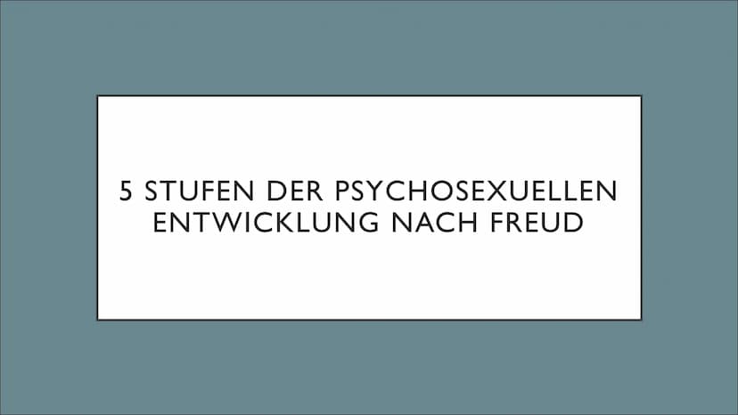 ENTWICKLUNG NACH SIGMUND FREUD UND
ERIK ERIKSON
Sana (S3)
Pädagogik am 04.10.2022 5 STUFEN DER PSYCHOSEXUELLEN
ENTWICKLUNG NACH FREUD o Im Z