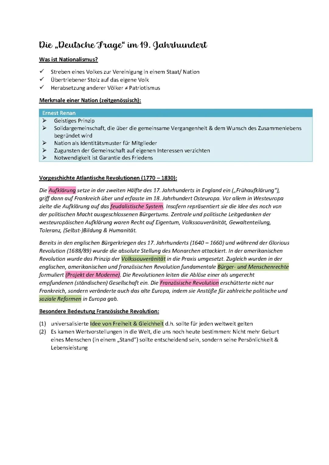 Deutsche Frage im 19. Jahrhundert 