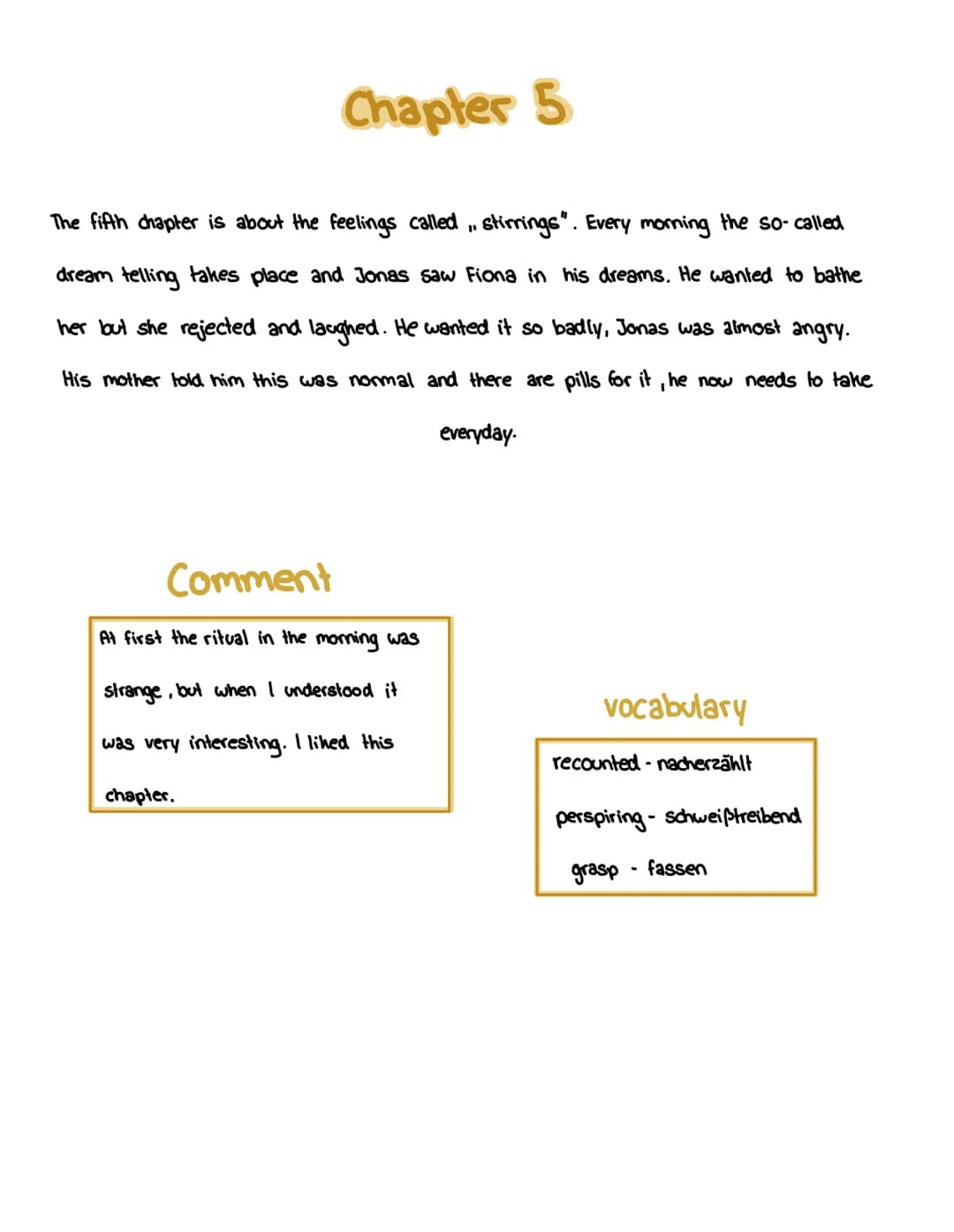THE GIVER
Lois Lowry
Reading Log by Chapter 1
In the first chapter, you will learn about the community life and an older memory of Jonas
whi