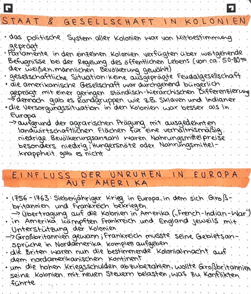 VORGESCHICHTE
• um 1620 wurden von anderen Ländern Kolonien auf dem
Gebiet der heutigen USA gegründet.
vor allem Kolonien von Briten und Fra
