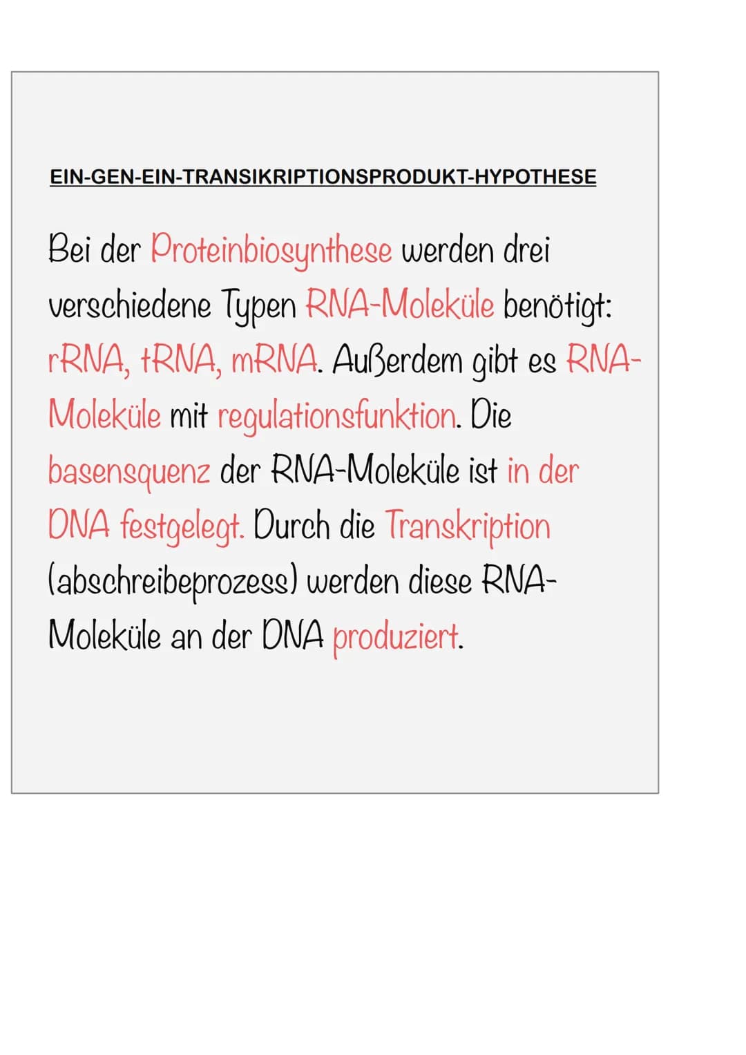 DIE FUNKTION VON GENEN
Ein - Gen - Ein-Emzym - Hypothese
Beadle & Tatum Experiment
WAS IST EIN GEN?
ein Enzym
→ Ein Gen Codiert/stellt her f