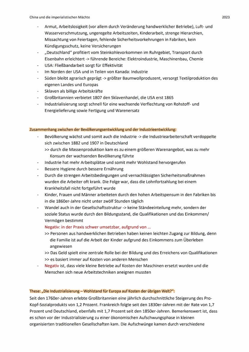 China und die imperialistischen Mächte
Geschichte Lernzettel
Entstehung und Aufgehen Chinas
Reich der Mitte:
Das Reich der Mitte ist zurückz
