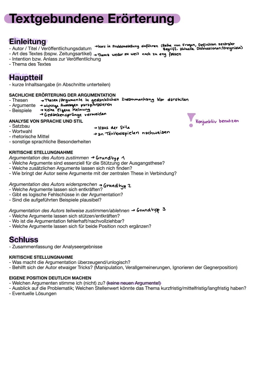 Textgebundene Erörterung
Einleitung
- Autor / Titel / Veröffentlichungsdatum kurz in Problemstellung einführen (Reihe von Fragen, Definition