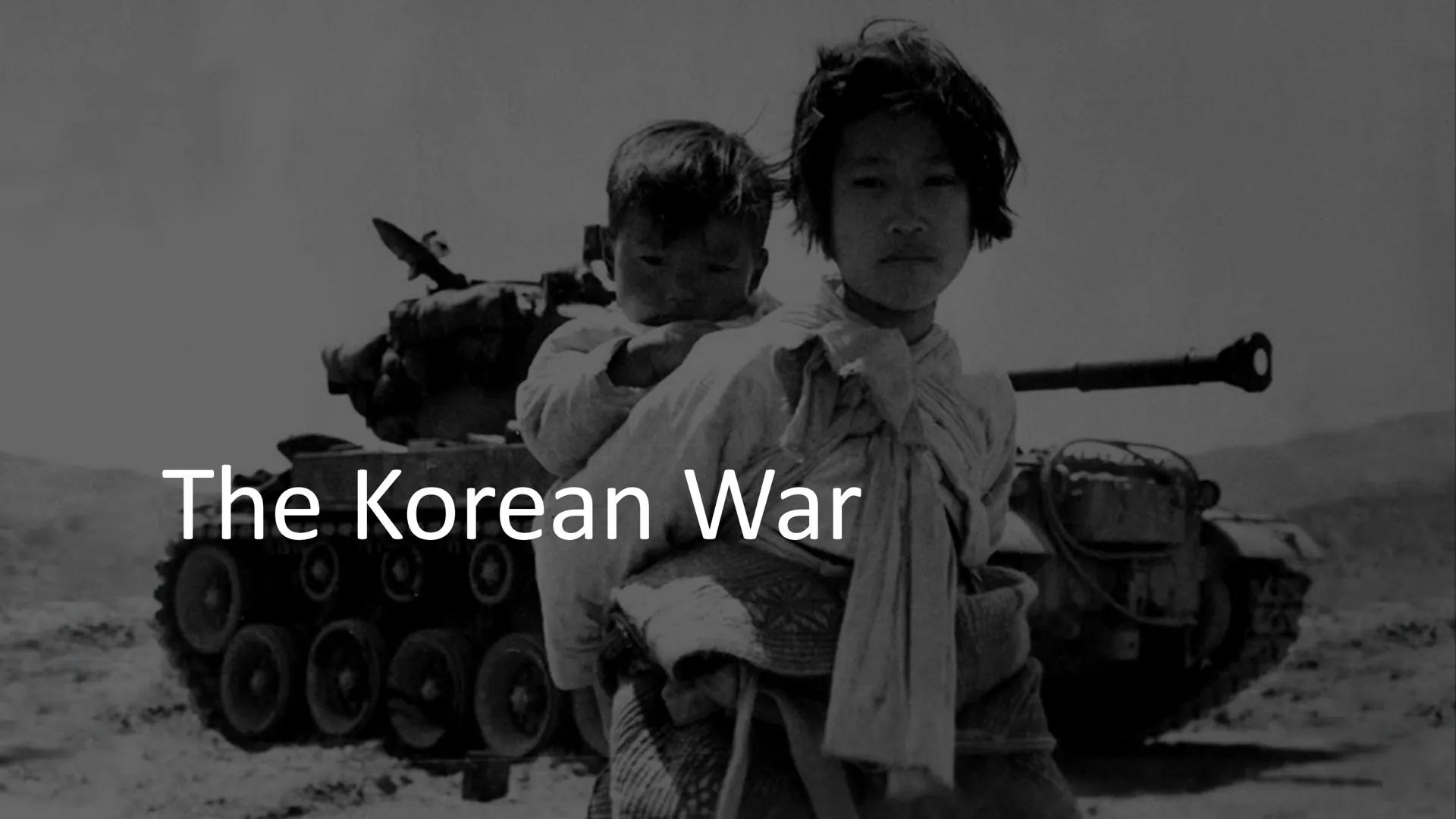 English
Presentation - Korean War, Vietnam War, The Hmong
The Korean War
General data and information
1950-1953
Korean Peninsula
Proxy war i