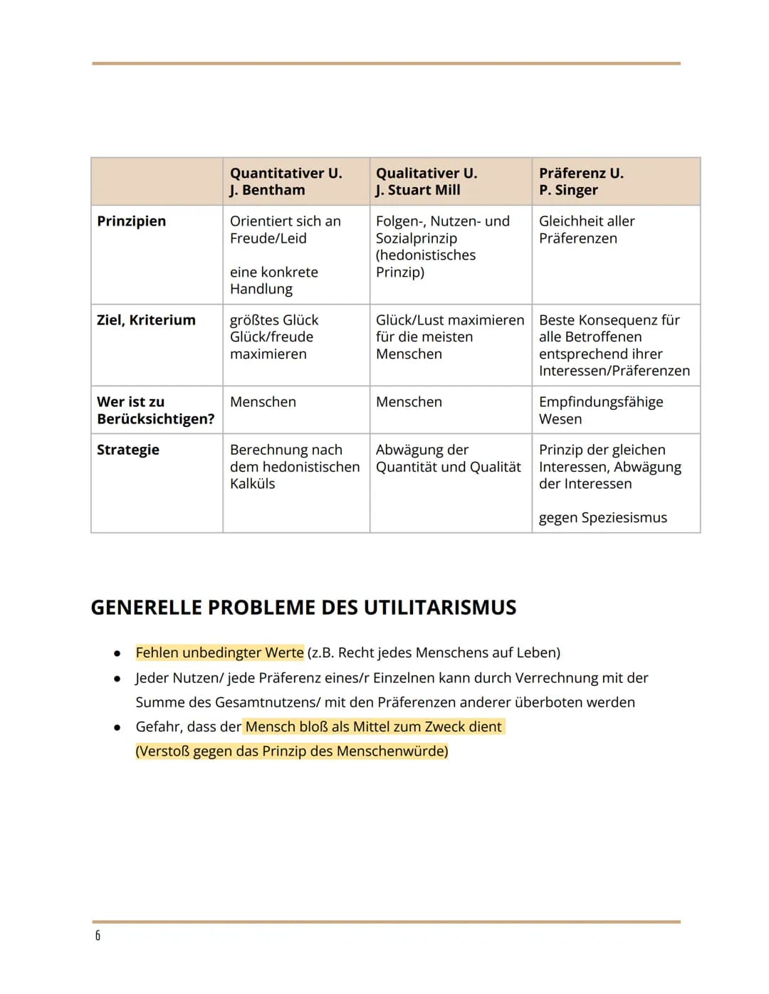 
<h2 id="utilitarismus">Utilitarismus</h2>
<p>Die utilitaristische Ethik basiert auf dem Prinzip der Nützlichkeit, welches die Vermehrung vo